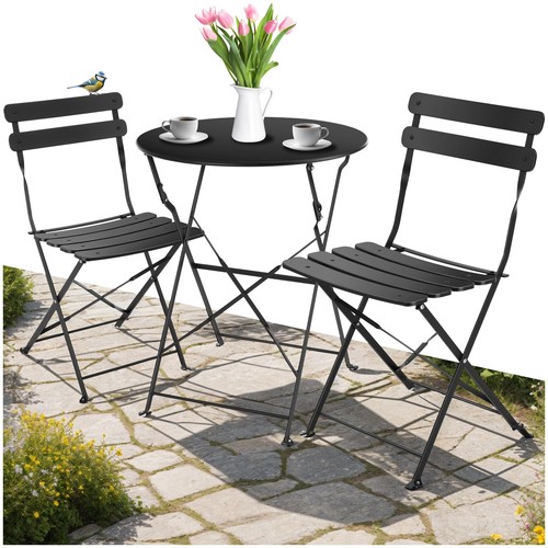 Tectake ensemble table ronde - table,