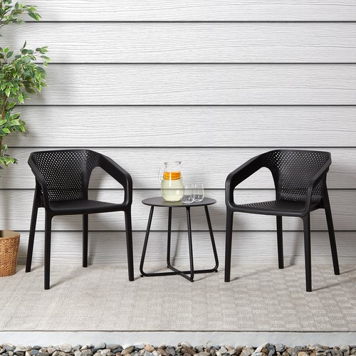 Salon jardin pcs noir - de, 3